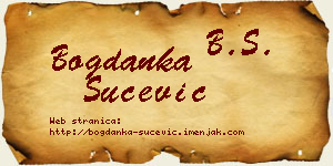 Bogdanka Šućević vizit kartica
